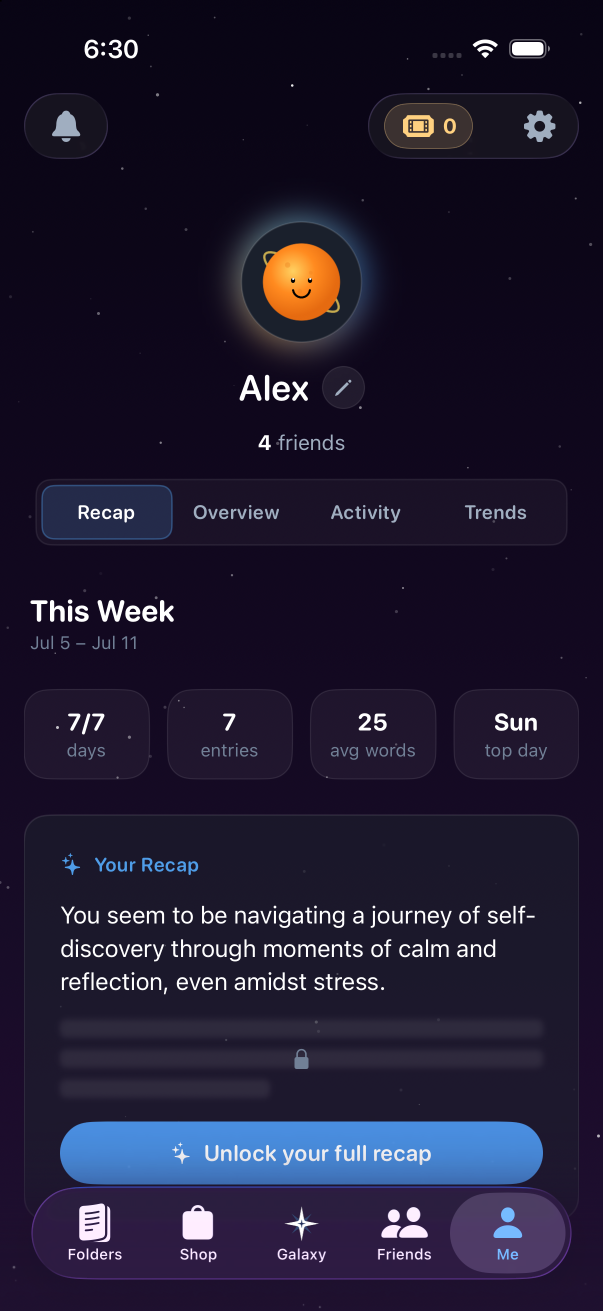 Your Week, Read Back