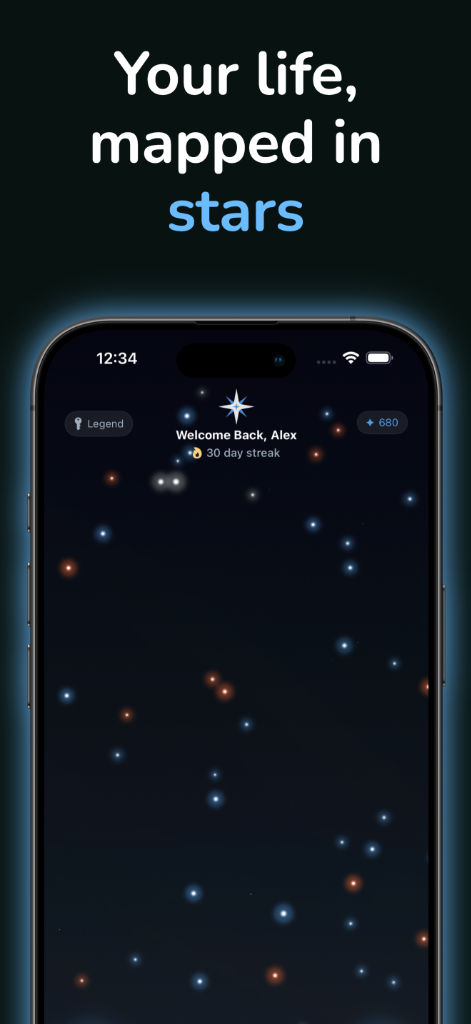 Your life, mapped in stars - Welcome Back, Alex